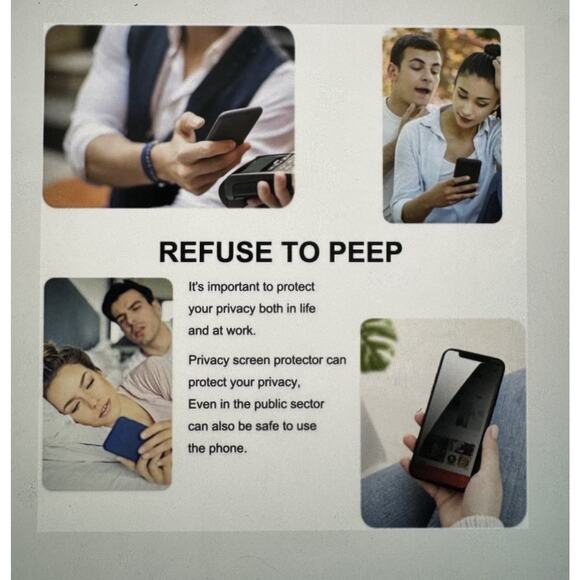 For iPhone 16 Pro Max 9h Tempered Glass Privacy Screen Protector - Picture 5 of 7